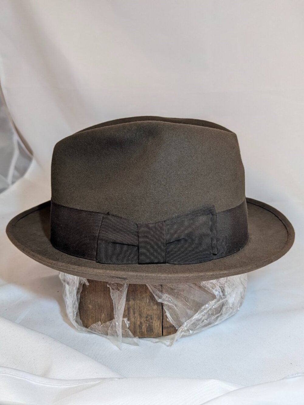 Vintage Lee Fifth Avenue Brown Felt Fedora Hat Sz 7-1/4 | 1950s Made in USA